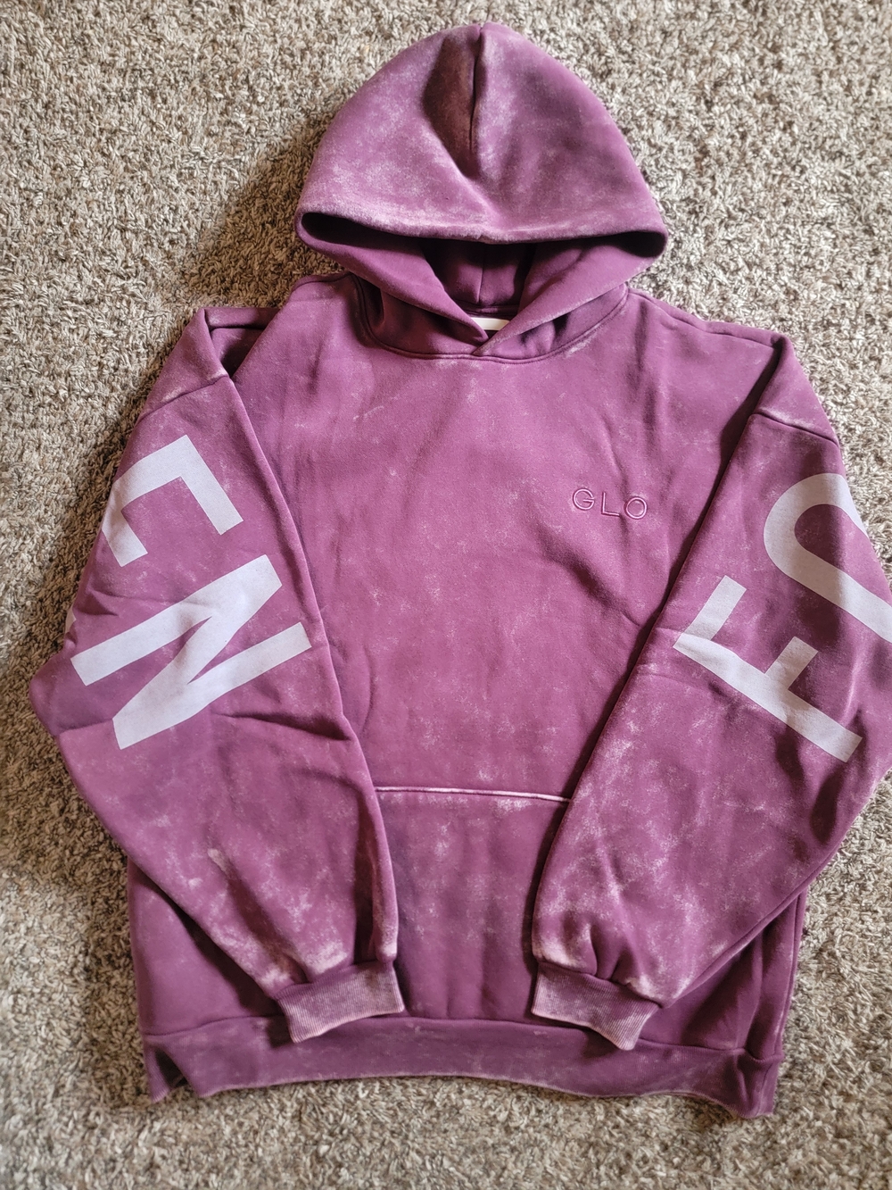 GLO - Kingdom Essential Men's Maroon Pullover Hoodie Sweatshirt